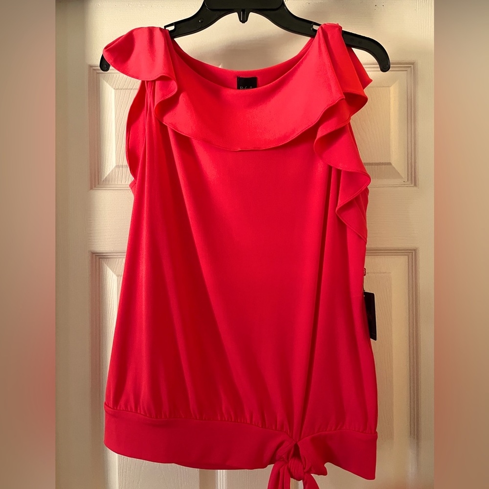 Rafaella women’s sleeveless blouse; size M; NWT